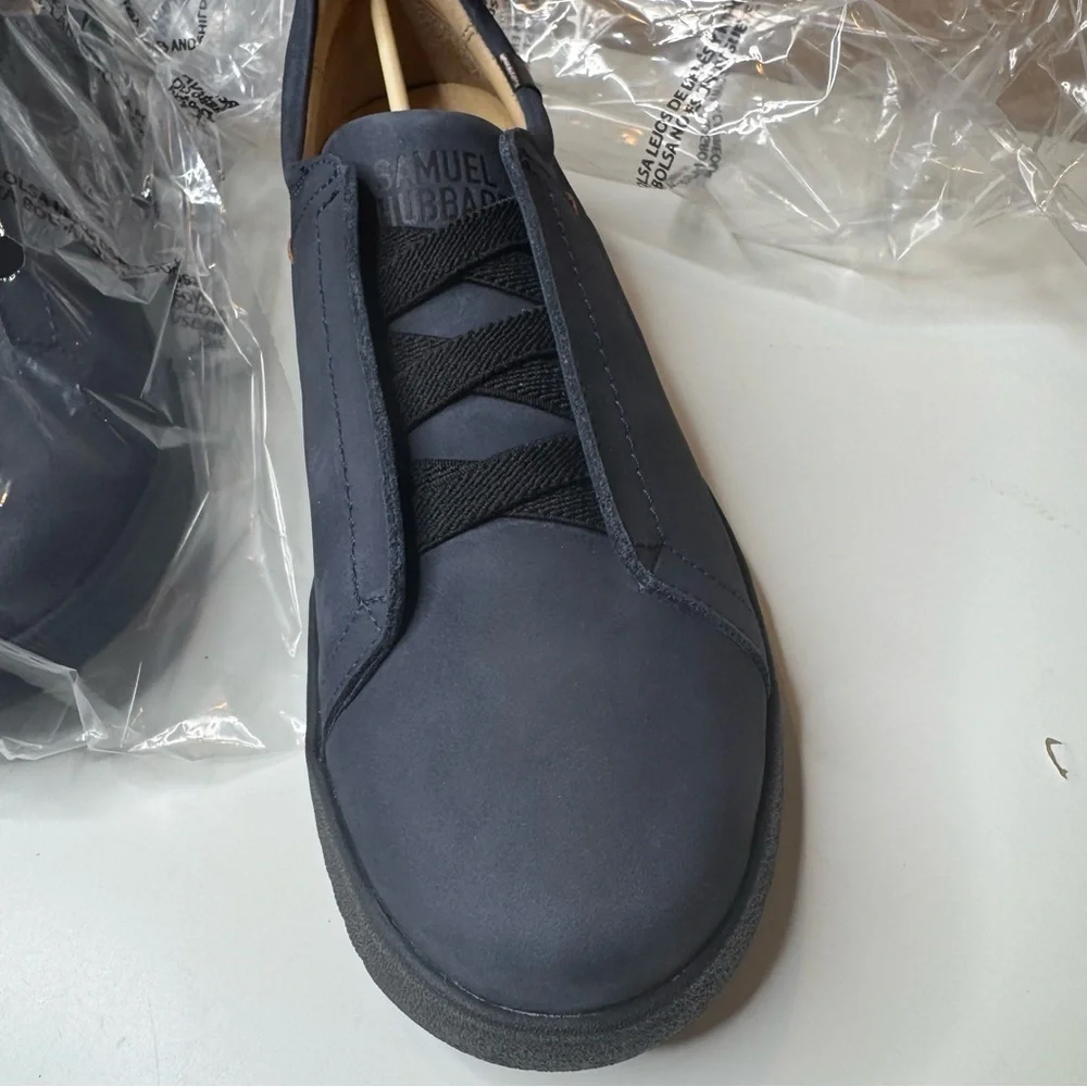 SAMUEL HUBBARD WOMEN'S FEATHERLIGHT MARIN GORE-LACES 6.5 NWB navy nubuck